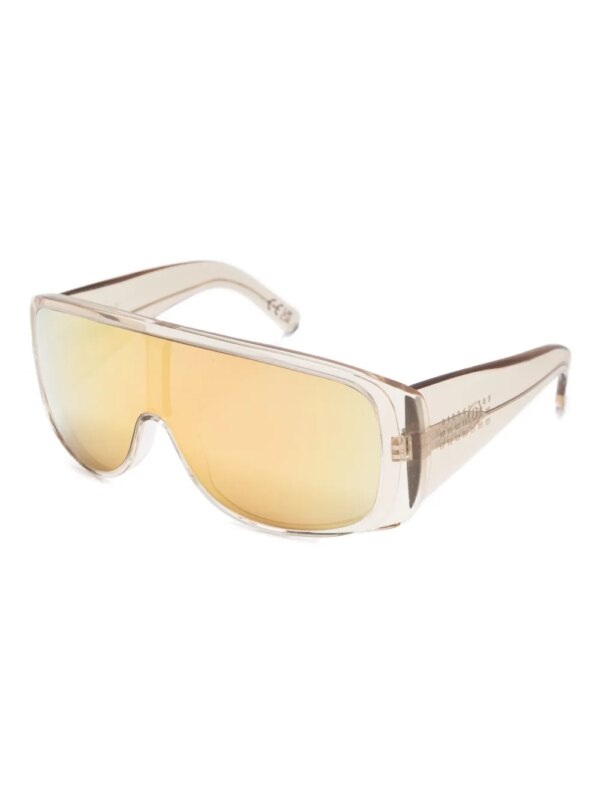 MM6 Maison Margiela Zonnebril met shield montuur - Beige