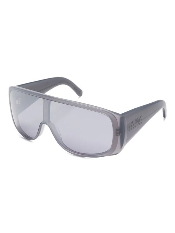 MM6 Maison Margiela Zonnebril met rechthoekig montuur - Grijs