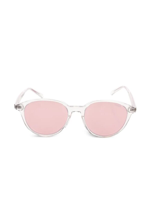 Christian Dior Pre-Owned 2020s zonnebril met rond montuur - Beige