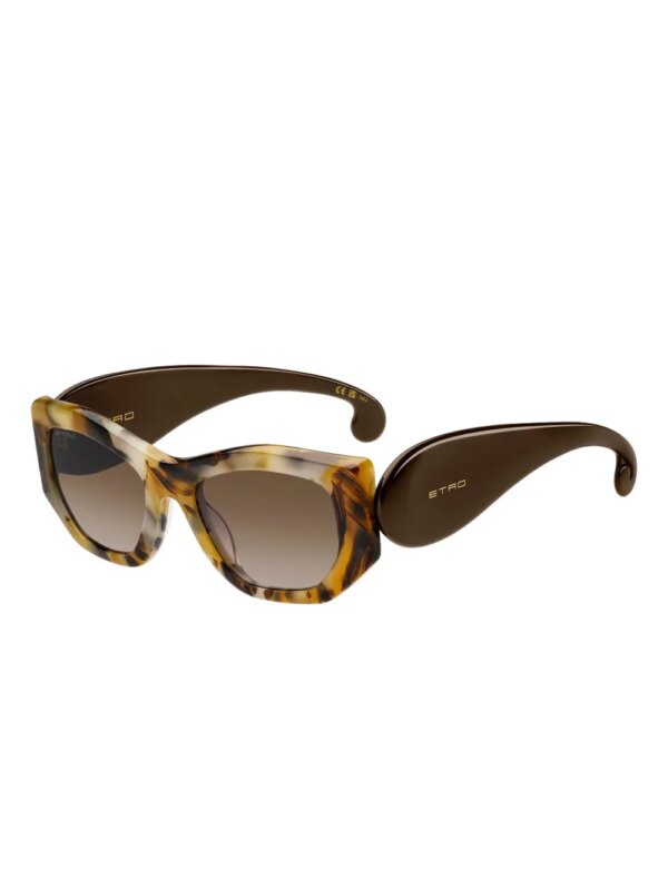 ETRO Zonnebril met cat-eye montuur en paisley-print - Bruin