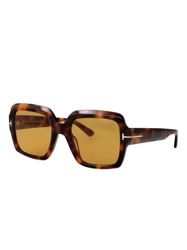 TOM FORD Eyewear Zonnebril met vierkant montuur - Bruin