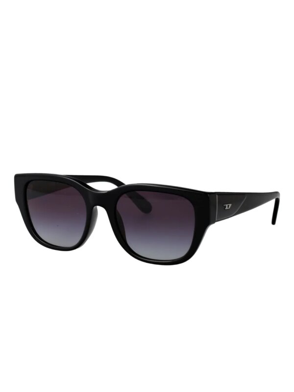 Diesel Zonnebril met vierkant montuur - Zwart