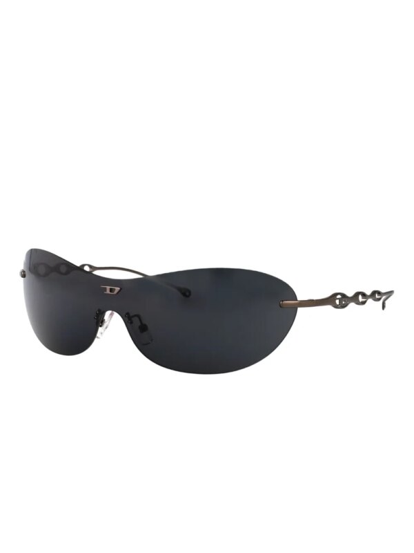 Diesel Zonnebril met randloze montuur - Grijs