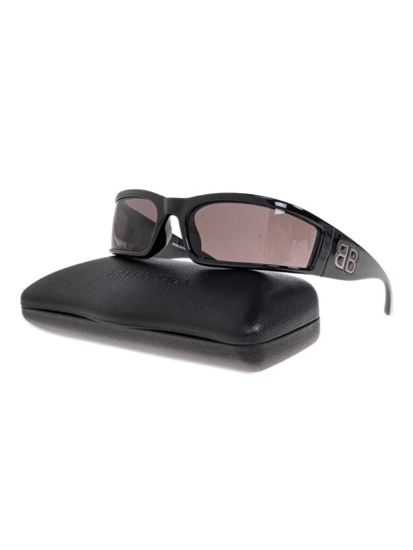 Balenciaga Eyewear Zonnebril met rechthoekig montuur - Zwart