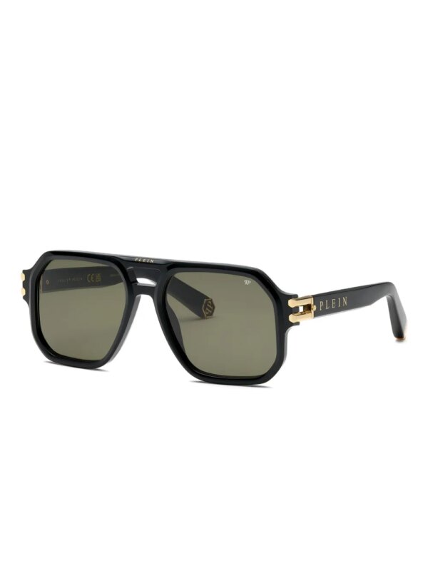 Philipp Plein Eyewear Zonnebril met vierkant montuur - Zwart