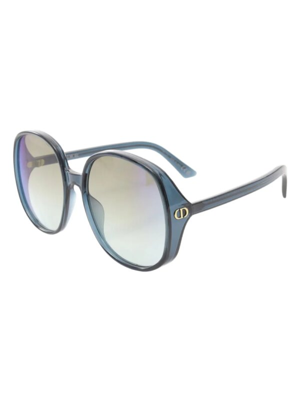 Christian Dior Pre-Owned 2020s zonnebril met rond montuur - Zwart