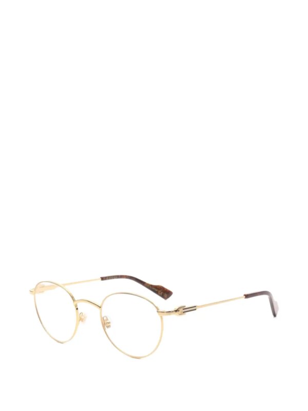 Gucci Pre-Owned 2010 zonnebril met rond montuur - Goud