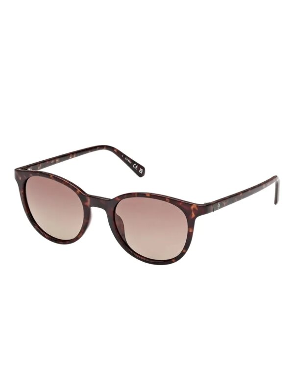 GUESS EYEWEAR Zonnebril met rond montuur - Bruin