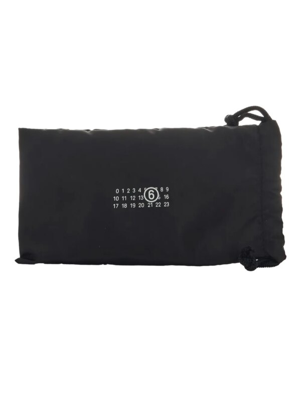 MM6 Maison Margiela Zonnebril met schild montuur - BLACK