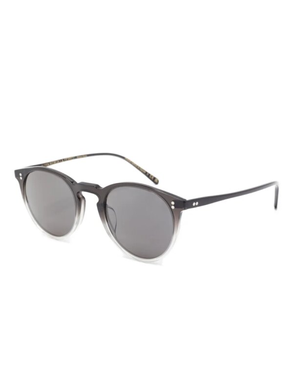 Oliver Peoples Zonnebril met rond montuur - Zwart