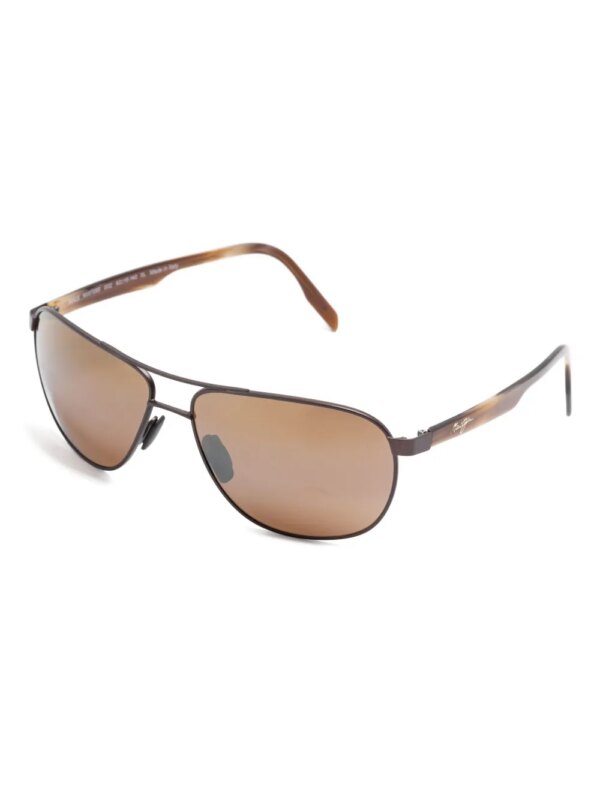 Maui Jim Castles zonnebril met piloten montuur - Bruin