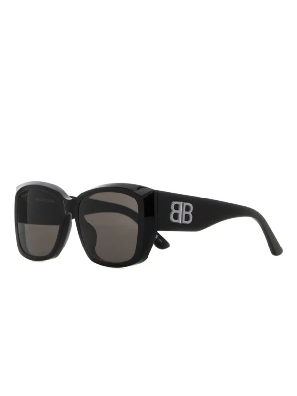 Balenciaga Eyewear Zonnebril met vierkant montuur - Zwart