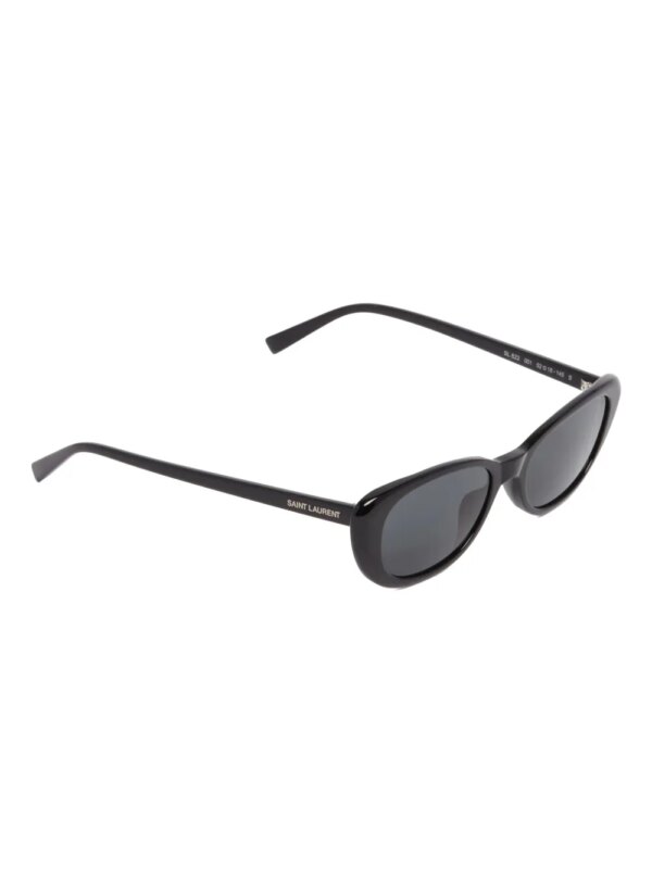 Saint Laurent Eyewear Zonnebril met ovalen montuur - Zwart
