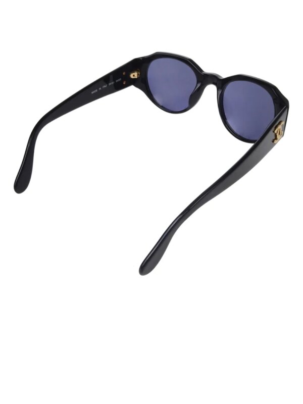 CHANEL Pre-Owned 1990-2000 zonnebril met cat-eye montuur - Zwart