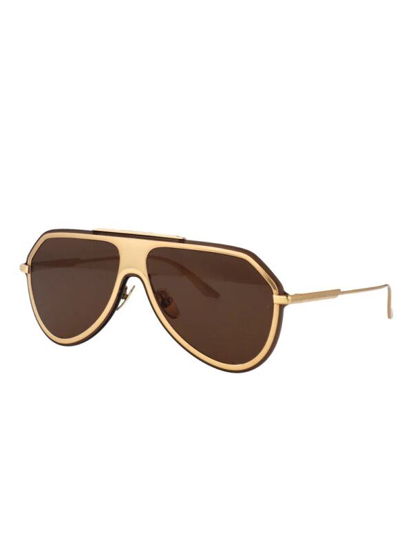 Dolce & Gabbana Eyewear Zonnebril met oversized montuur - Goud