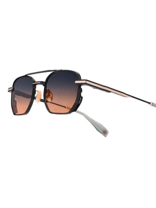T Henri Eyewear Lusso zonnebril met geometrisch montuur - Zwart