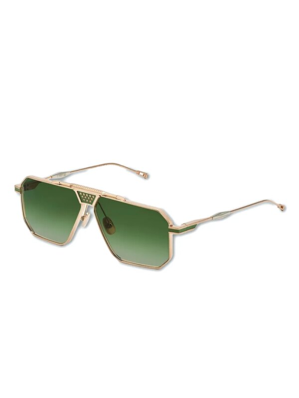 T Henri Eyewear Berlinette zonnebril met geometrisch montuur - Groen