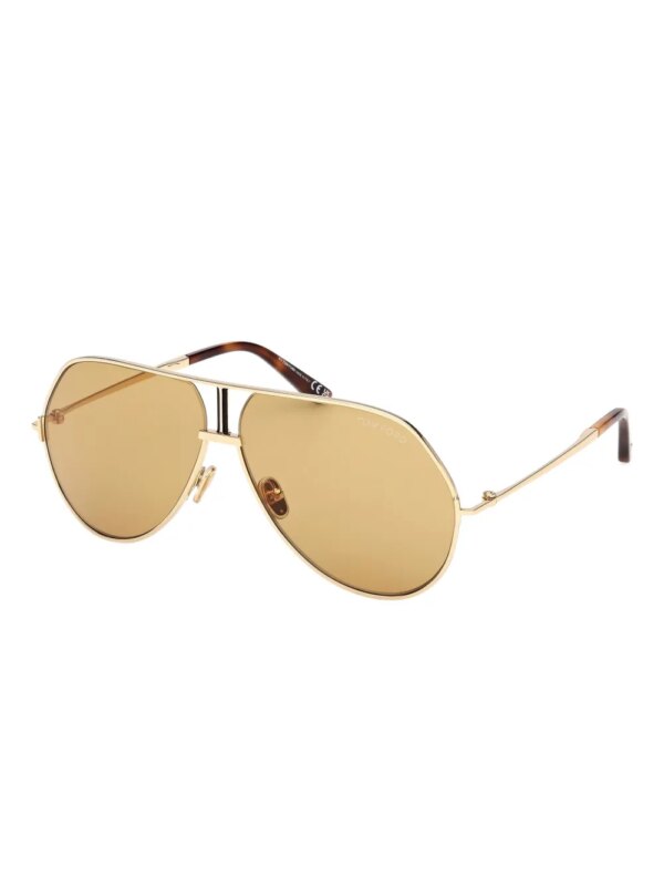 TOM FORD Eyewear Zonnebril met piloten montuur - Goud