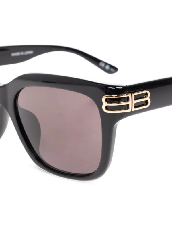 Balenciaga Eyewear Casino Square Af zonnebril - Zwart
