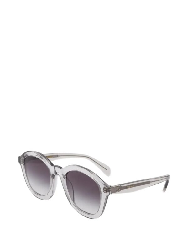 Celine Pre-Owned 2000s zonnebril met rond montuur - Wit
