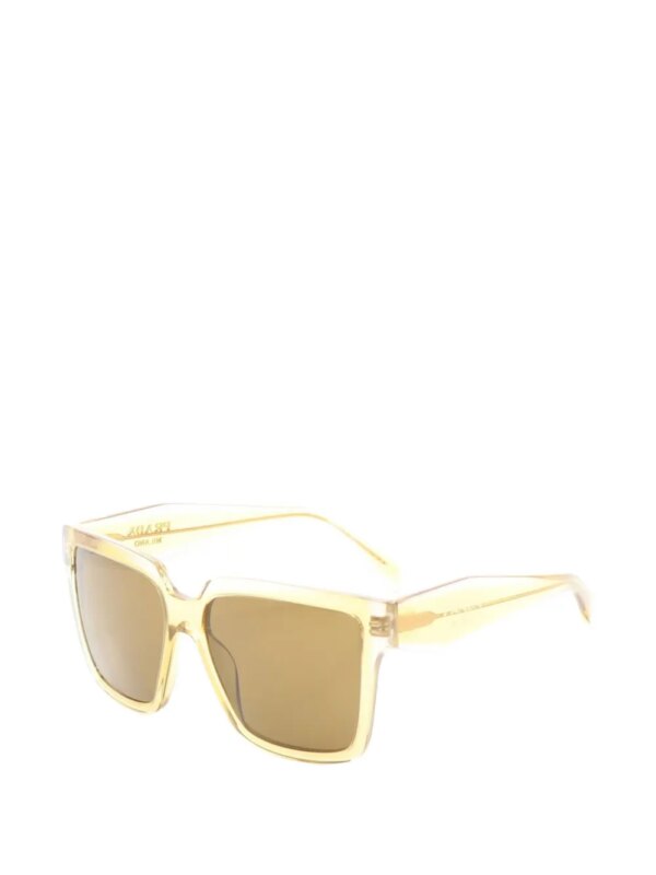 Prada Pre-Owned 2010s zonnebril met vierkant montuur - Geel