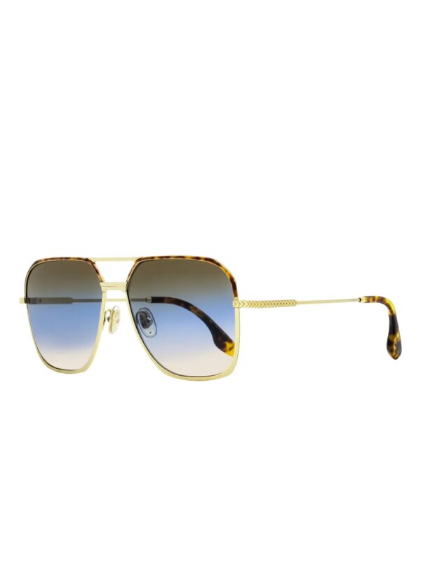 Victoria Beckham Eyewear VB212S zonnebril met vierkant montuur - Goud