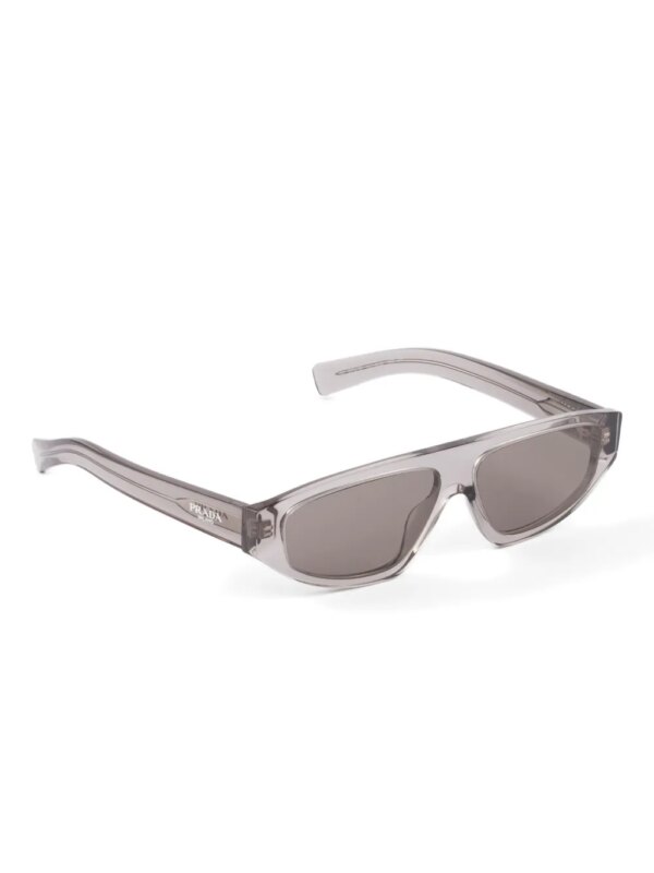 Prada Eyewear Zonnebril met geometrisch montuur - Grijs