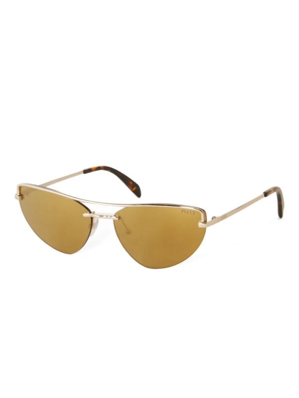 PUCCI Zonnebril met cat-eye montuur - Goud