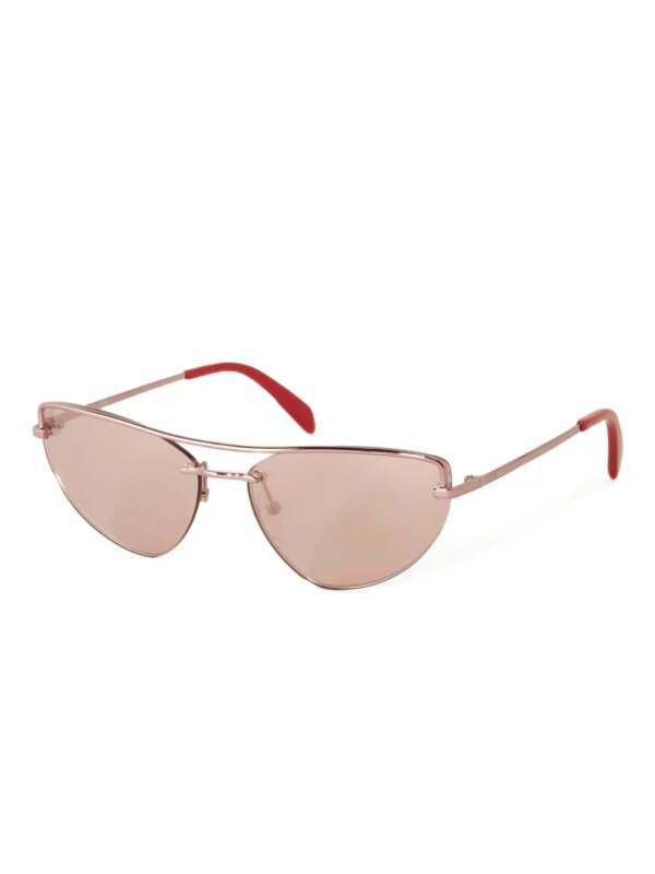 PUCCI Zonnebril met metalen cat-eye montuur - Roze