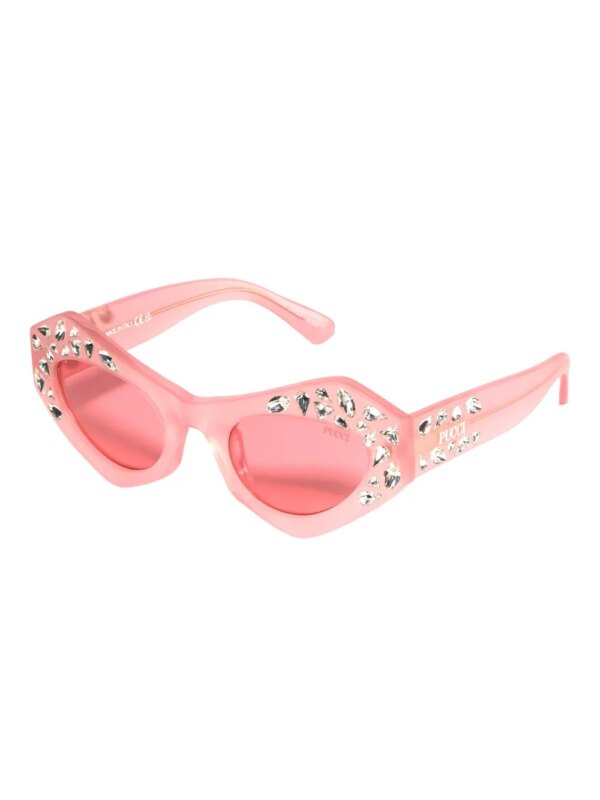 PUCCI Zonnebril verfraaid met kristallen - Roze
