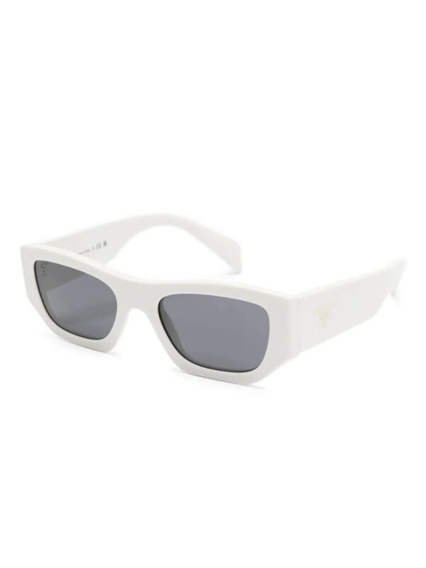 Prada Pre-Owned Zonnebril met rechthoekig montuur - Wit