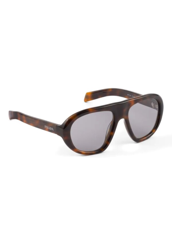 Prada Eyewear Zonnebril met piloten montuur - Bruin
