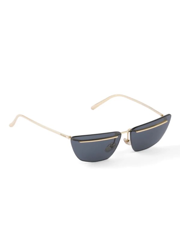 Prada Eyewear Zonnebril met metalen montuur - Goud