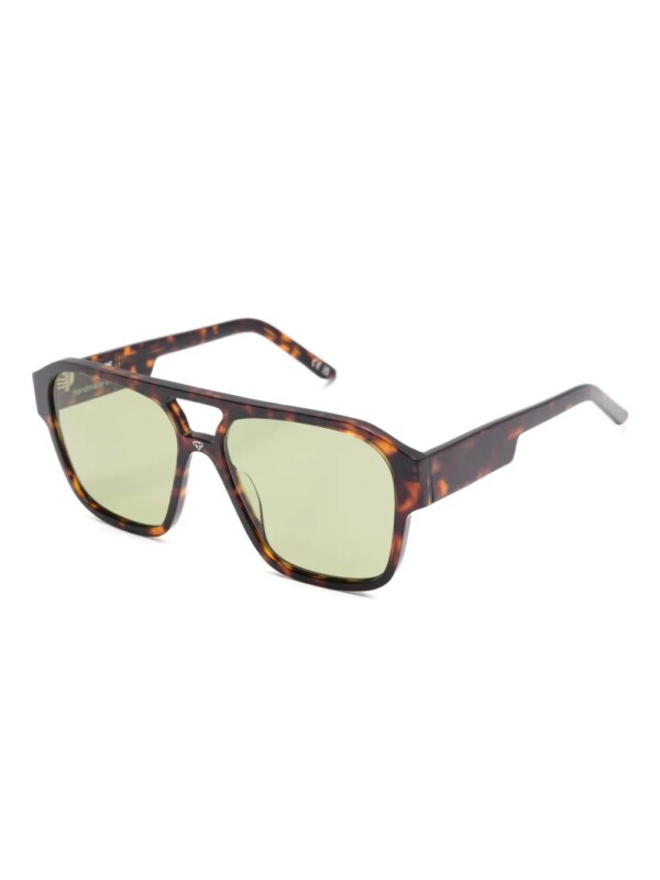 FACE HIDE Zonnebril met schildpadschild-design - Bruin