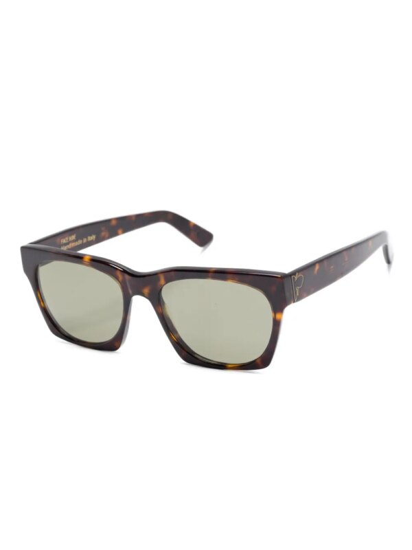 FACE HIDE Zonnebril met schildpadschild-design - Bruin