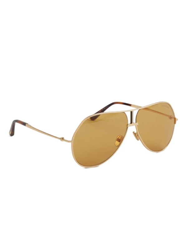 TOM FORD Zonnebril met geometrisch montuur - Goud