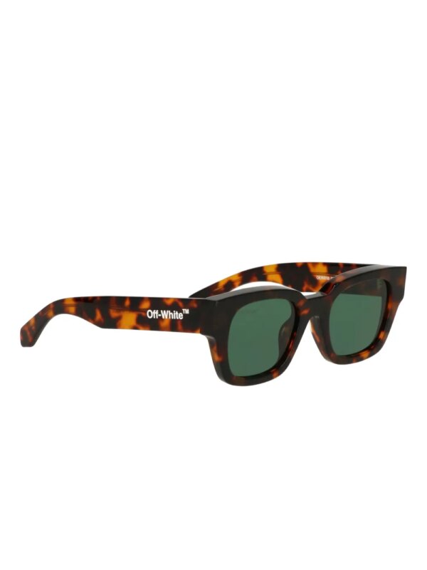 Off-White Eyewear Zonnebril met rond montuur - Bruin
