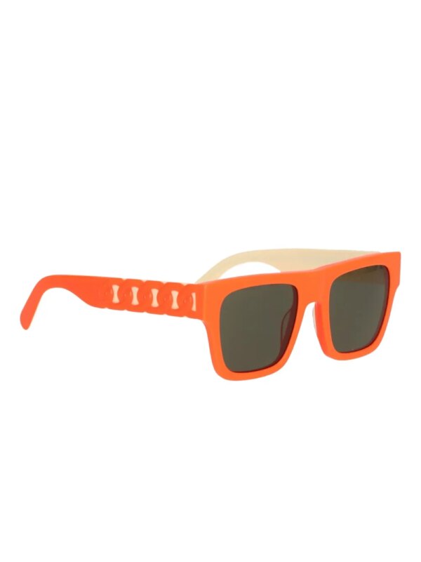 Stella McCartney Kids Zonnebril met kettingdetail en vierkant montuur - Roze