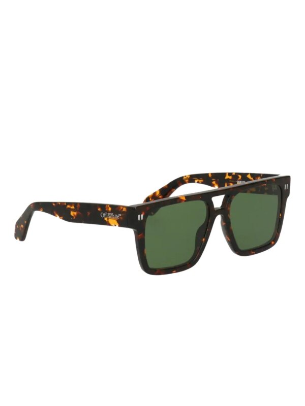 Off-White Eyewear Zonnebril met vierkant montuur - Bruin