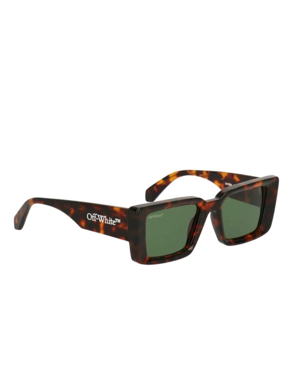 Off-White Eyewear Zonnebril met vierkant montuur - Bruin