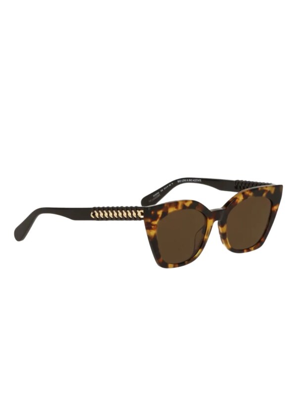 Stella McCartney Eyewear Falabella zonnebril met schildpadschild design en kettingdetail - Grijs