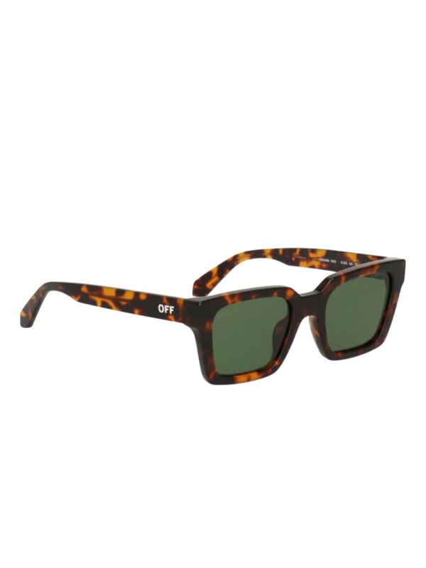 Off-White Eyewear Zonnebril met vierkant montuur - Bruin