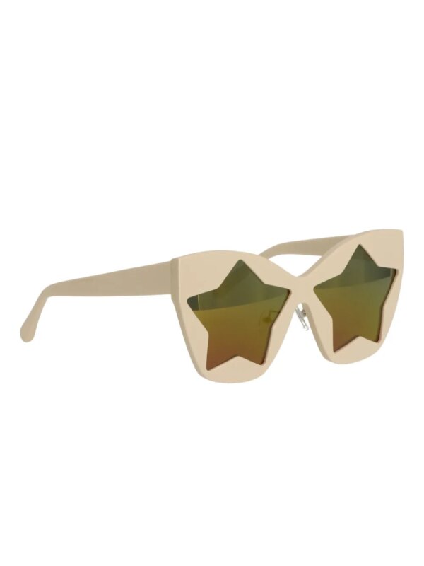 Stella McCartney Kids Zonnebril met stervormig montuur - Beige