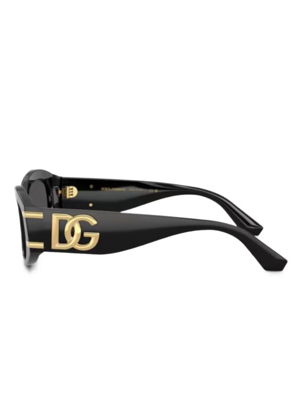 Dolce & Gabbana Eyewear Zonnebril met ovalen montuur - Zwart