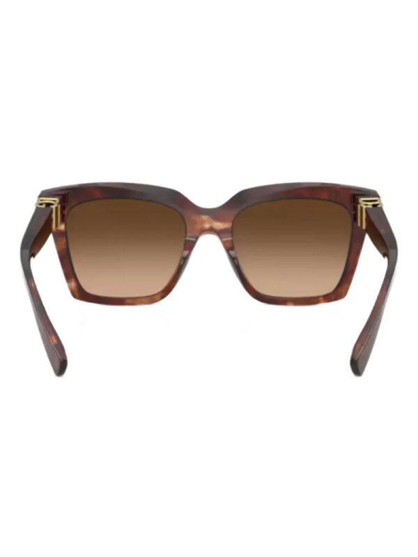 Dolce & Gabbana Eyewear Zonnebril met vierkant montuur - Bruin