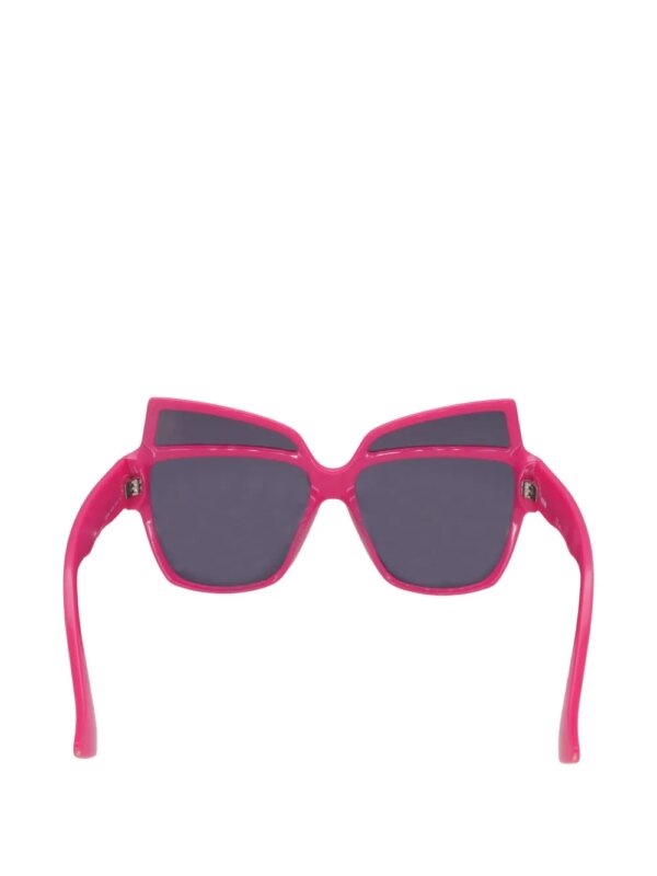 Moschino Pre-Owned Zonnebril met vlinder montuur - Roze