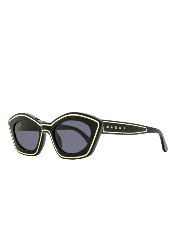Marni Eyewear Zonnebril met cat-eye montuur - Zwart