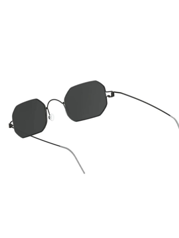 Lindberg 8223 zonnebril met geometrisch montuur - Zwart