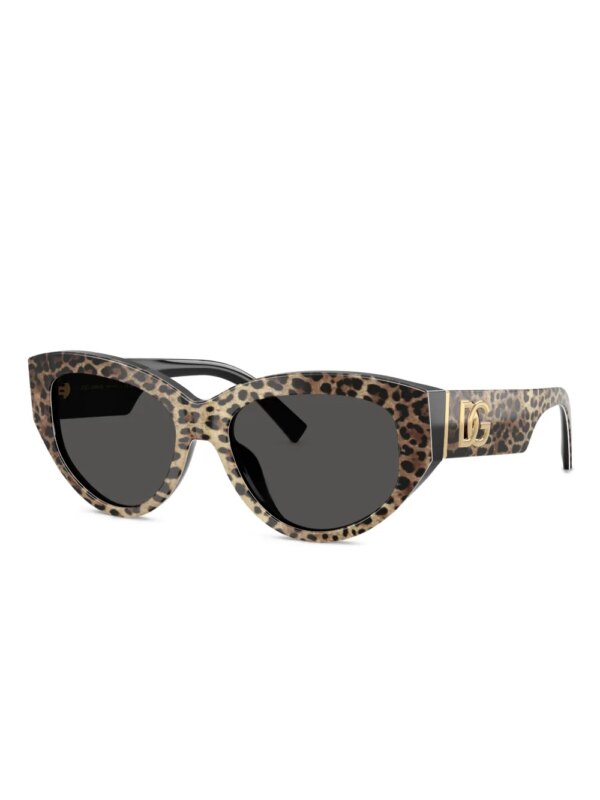 Dolce & Gabbana Eyewear Zonnebril met cat-eye montuur - Zwart