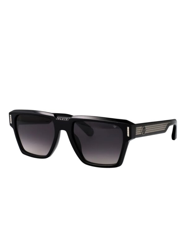 Philipp Plein Eyewear Zonnebril met vierkant montuur - Zwart